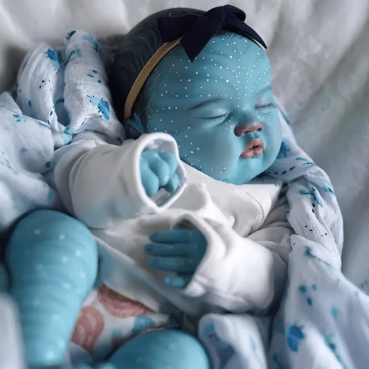 19 inch Reborn Doll Soft Body Hand Painted Hair