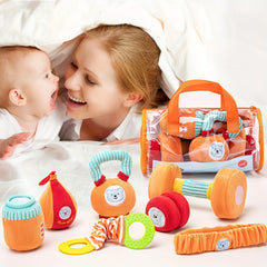 Kids Fitness Toy Set Toddler Workout Equipment Dumbbell Pretend Play Exercise