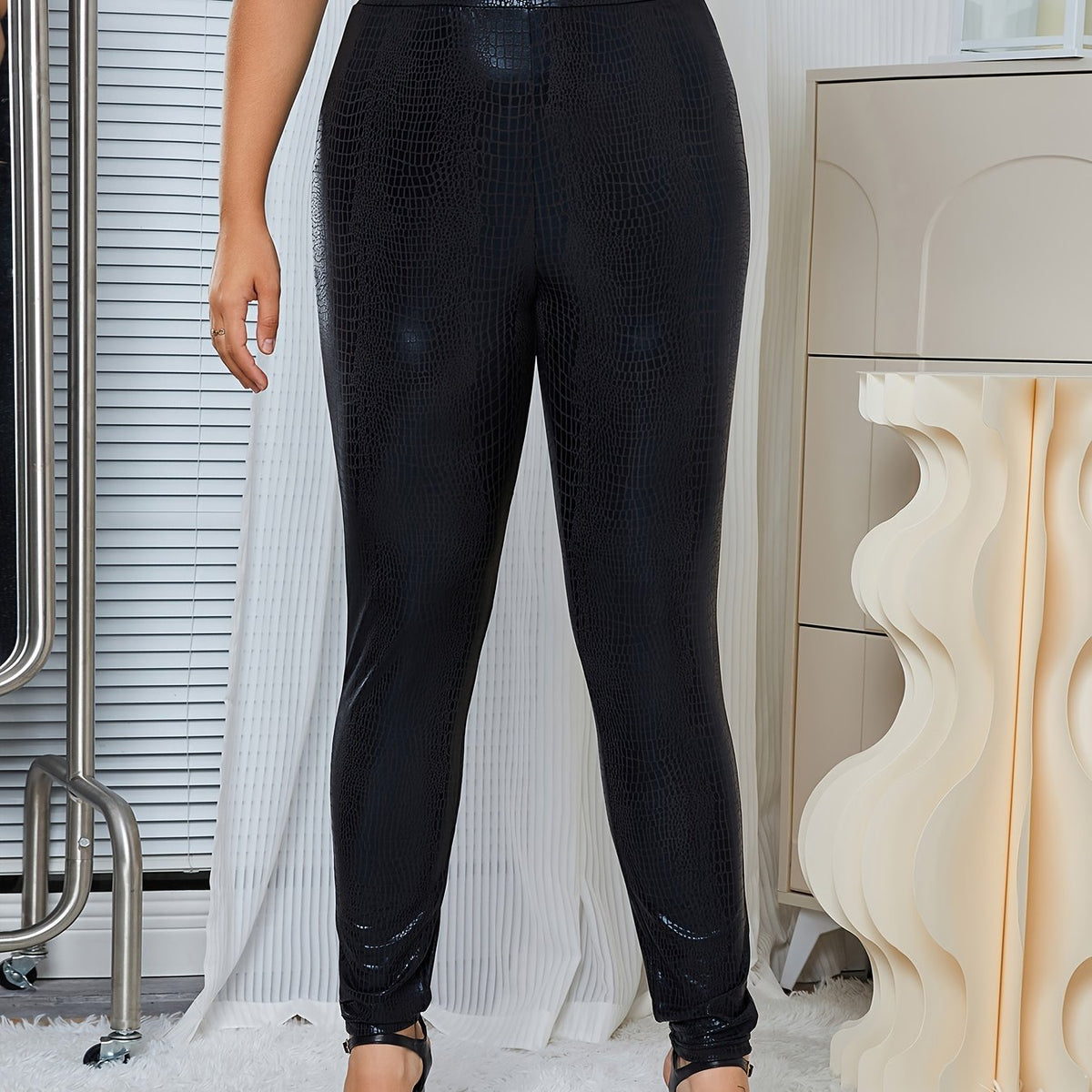  Women's Wide Waistband High Stretch Leggings
