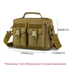 Men's Large Capacity Nylon Chest Bag with Shoulder Straps