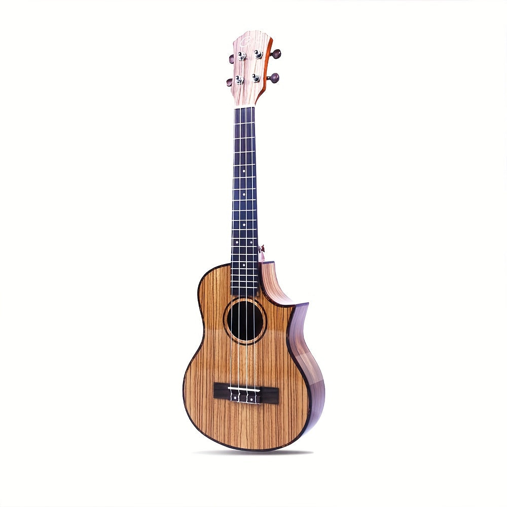 26 Inch Ebony Wood Ukulele for Beginners