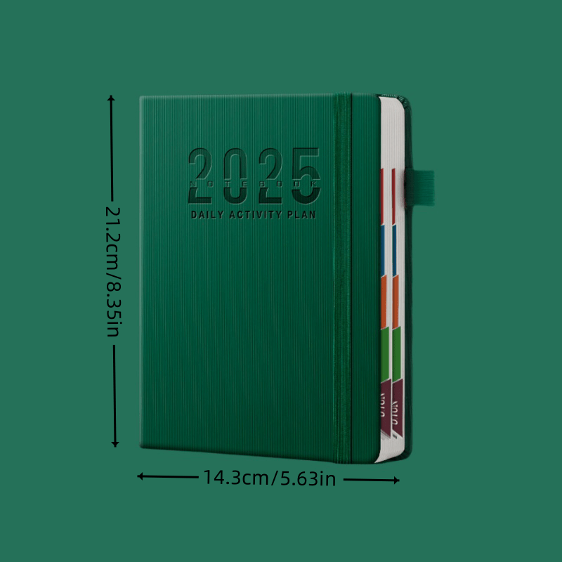 Ultimate Daily Planner 365 Academic Notebook Red Green
