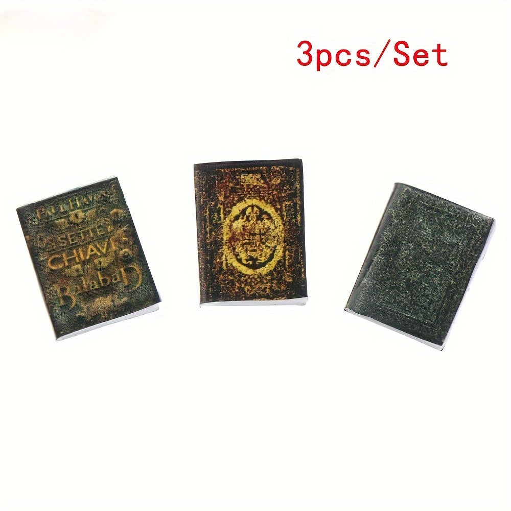 3pcs Set Dollhouse Book Mini Magazine Fairy Tale Prop
