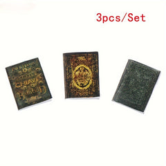 3pcs Set Dollhouse Book Mini Magazine Fairy Tale Prop
