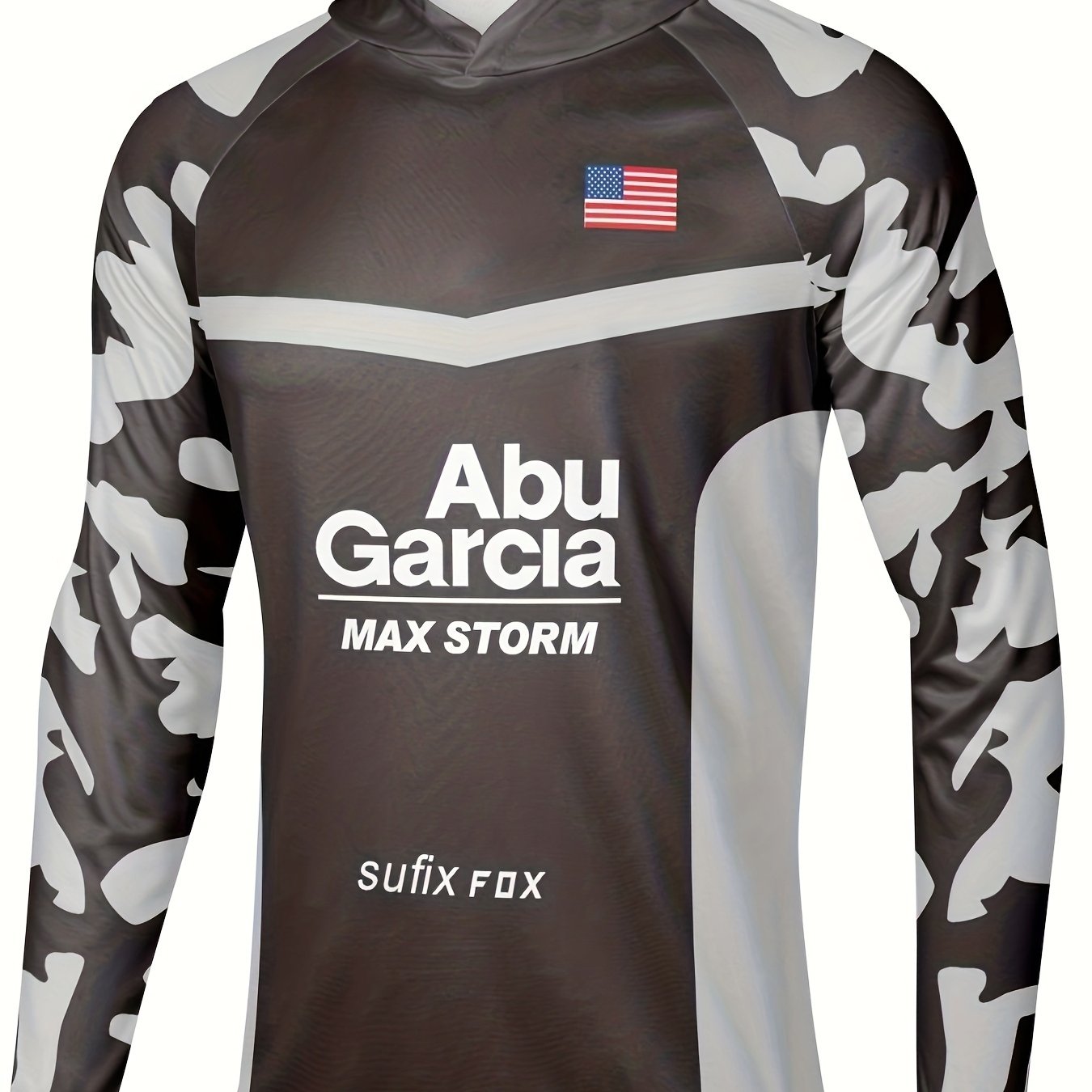 Men's Camo UPF 50 Sun Protection Hoodie Long Sleeve Top