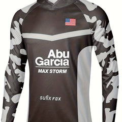 Men's Camo UPF 50 Sun Protection Hoodie Long Sleeve Top