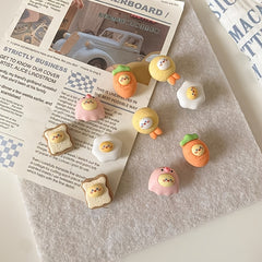 10pcs Push Pins Cork Board Photo Wall Decoration Sticky Notes Press Pin Felt Boa