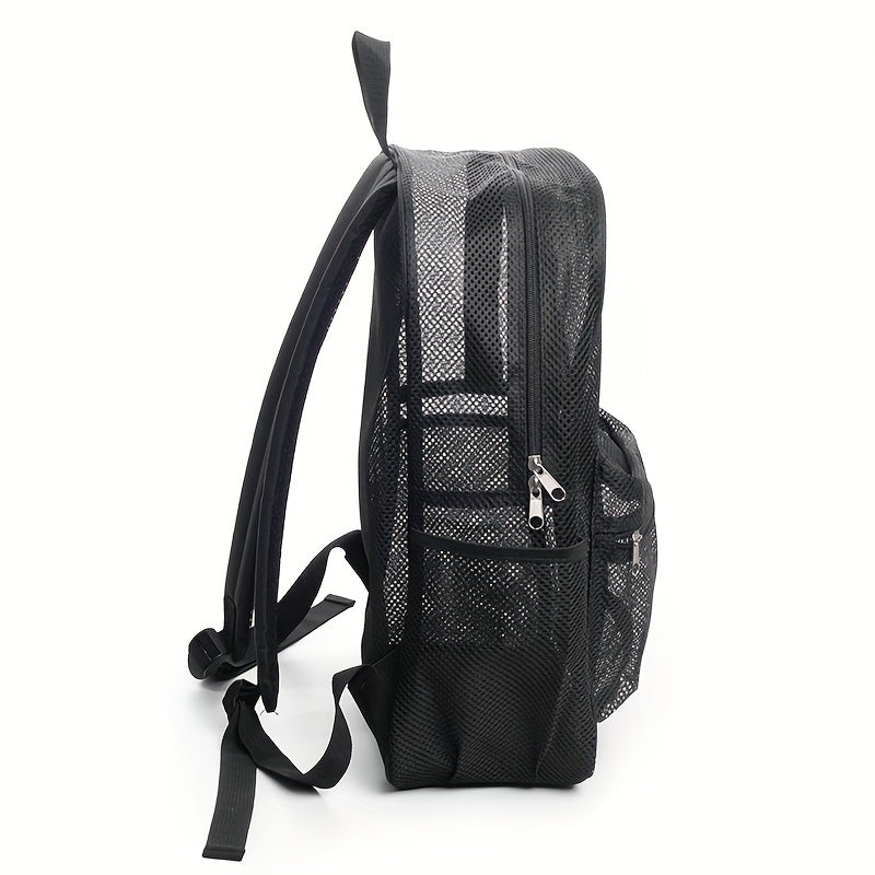 Large Capacity Mesh Backpack for Hiking and Camping