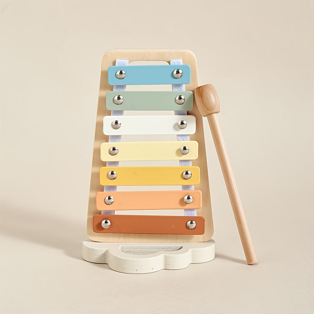 Wooden Cloud Rattle Toy Sensory Training Musical Instrument for Kids