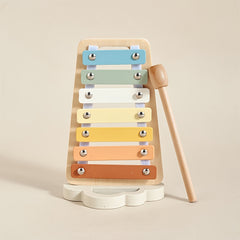 Wooden Cloud Rattle Toy Sensory Training Musical Instrument for Kids