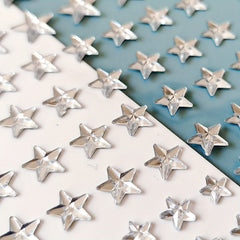 72Pcs Adhesive Acrylic Rhinestones Face Jewels DIY Crafts Stickers