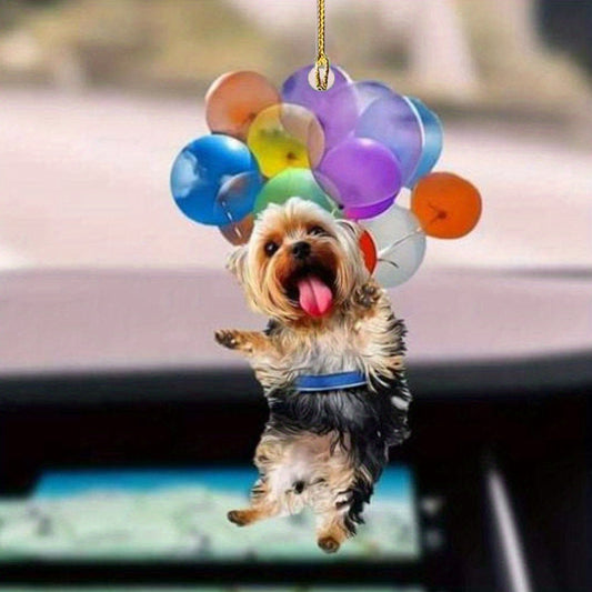 Rainbow Ballon Pendant Car Rearview Mirror Hanging Ornament