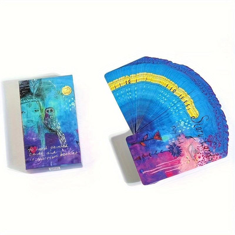 70pcs Story Oracle Cards with Guidebook Portable Christmas Tarot Card Game