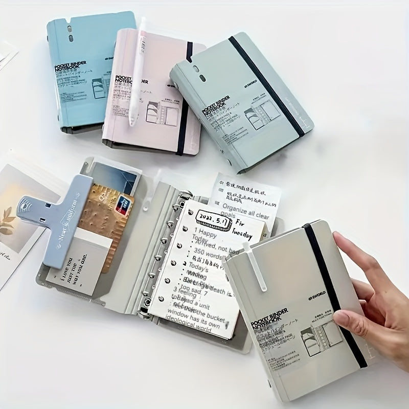 A7 Loose leaf Notebook Cover with Paper and Dividers