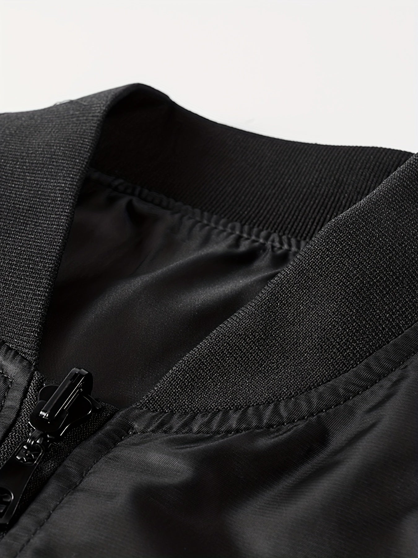 Men's Embroidered Waterproof Windproof Jacket Zipper Front