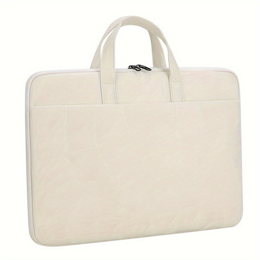 Minimalist Faux Leather Briefcase Sleek 41 Laptop & Tablet Bag