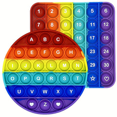 Numbers Letters Math Learning Fidget Toys Push Bubbles Phonics Games