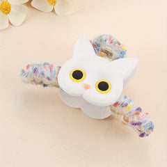 Sweet Animal Claw Clip For Girls - Tweed Shark Claw Hair Clip