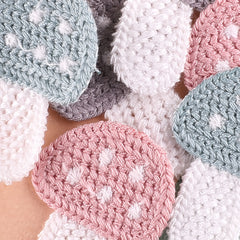 7pcs Small Mushroom Patches for Girls DIY Clothing Accessories