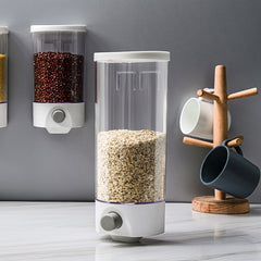 Wall Mounted Airtight Kitchen Cereal Dispenser Storage Container