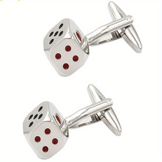 Silver Dice Cufflinks