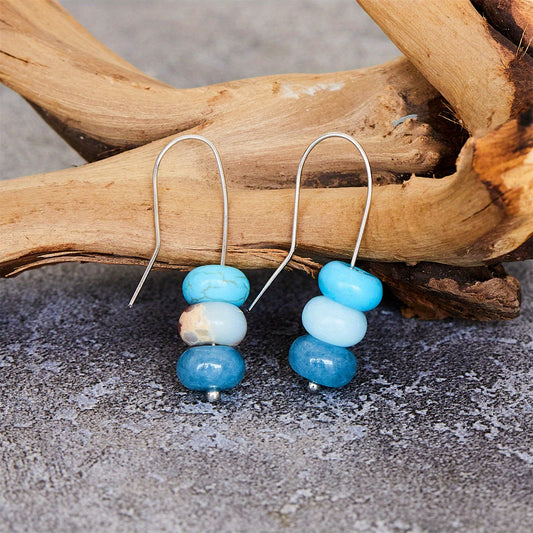 Boho Turquoise Bead Earrings