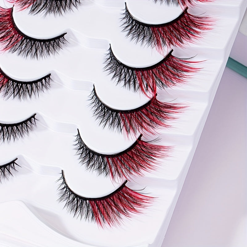 Vibrant Red Crisscross Lash Extensions 4 12mm Sizes