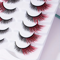 Vibrant Red Crisscross Lash Extensions 4 12mm Sizes