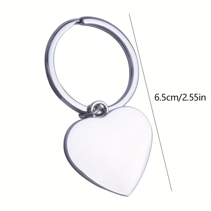 Heart Keychain Rhinestone Metal Key Ring Bag Charm Gift for Women Girls