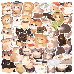 Cat Graffiti Stickers 50pcs for Guitar Notebook Luggage Computer Motorcycle