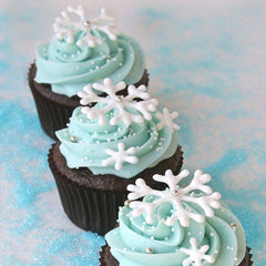 Snowflake Fondant Silicone Mold Christmas Cake Topper Decoration