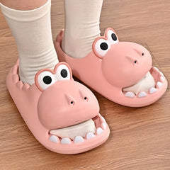 Boys Cartoon Dinosaur Slippers Non Slip Lightweight Open Toe Slippers