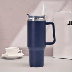 Stainless Steel Water Tumbler Cup Large Capacity with Straw