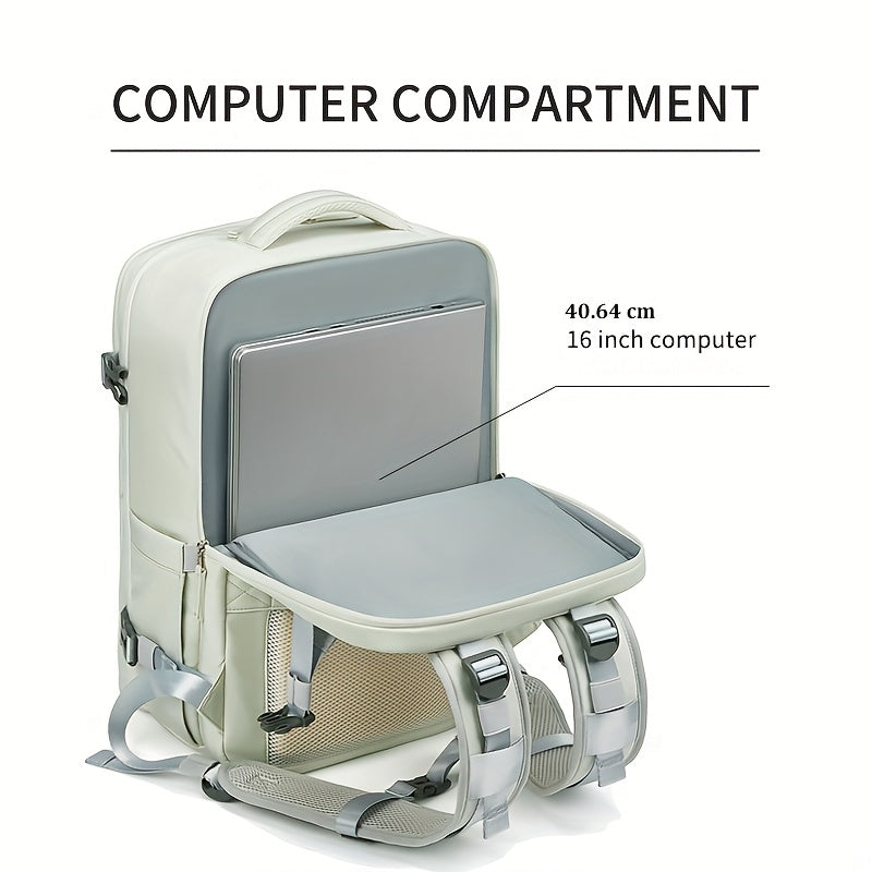Large Capacity Travel Backpack with Wet Storage and Shoe Compartment