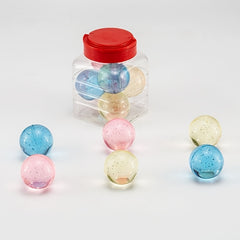6pcs Funny Toy Balls 43mm Mixed Bouncy Ball for Children
