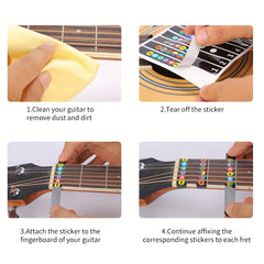 Guitar Fretboard Stickers Note Stickers for Beginners