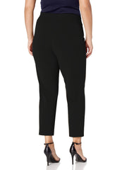  Solid Stretch Workwear Straight Leg Trousers