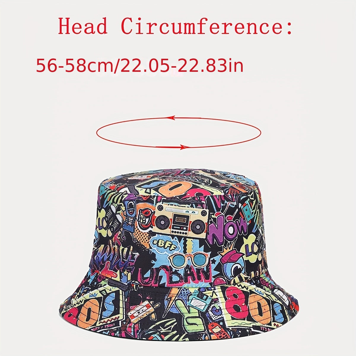 Double Sided Bucket Hat Classic Nostalgic Basin Hat Outdoor Sun Protection