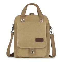 Retro Canvas Satchel Bag - Stylish & Waterproof