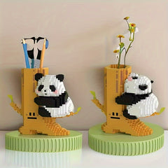 Big Panda Building Blocks Educational Assembled Toys Pen Holder DIY