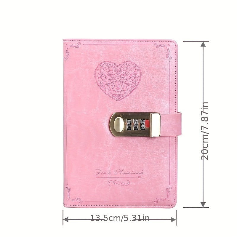 Vintage B6 Lock Diary for Girls and Women