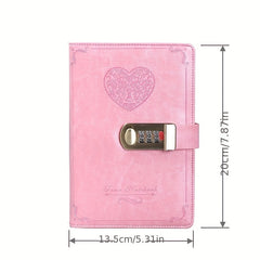 Vintage B6 Lock Diary for Girls and Women