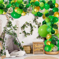Jungle Balloon Ring Arch Set in Deep Green Fruit Green Balloon Decor