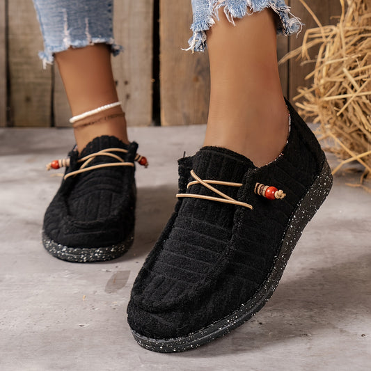 Solid Slip On Sneakers Lightweight Non-slip Sport Shoes