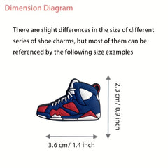 Cartoon Shoe Charms PVC Soft Shoe Decorations Casual Style Shoe Accessories