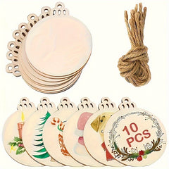 Round Wooden Circle Blank Wooden Board DIY Wooden Decorations