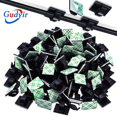 50pcs Wire Clips Cable Management Holder Clamps for Car Office Home