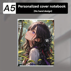 Customized Notebook with Cover Photo Pattern and Shell Coil Diary