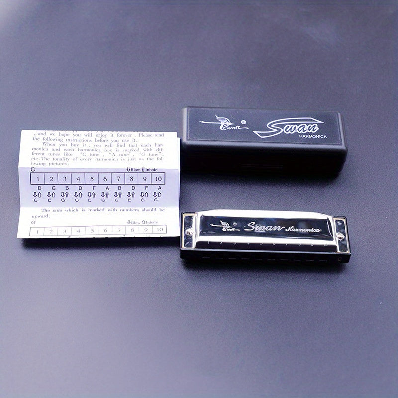 10 Hole 20 Tone Diatonic Harmonica Blues Harp For Beginners