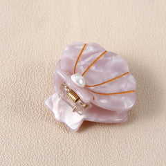 Acetate Ocean Series Shell Shaped Hair Claw Clip for Women Girls
